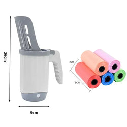 Cat Litter Shovel Scoop with Refill Bag For Pet Filter Clean Toilet Garbage Picker Cat Supplies Cat Litter Box Self Cleaning